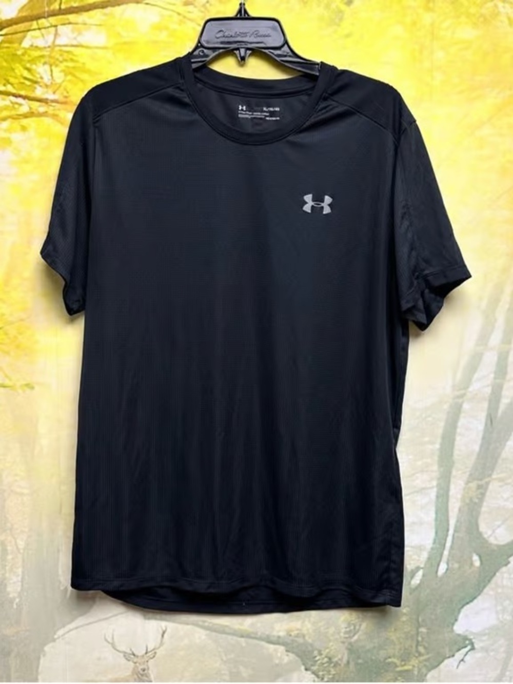 Under Armour Black Short Sleeve Athletic Performance Tee